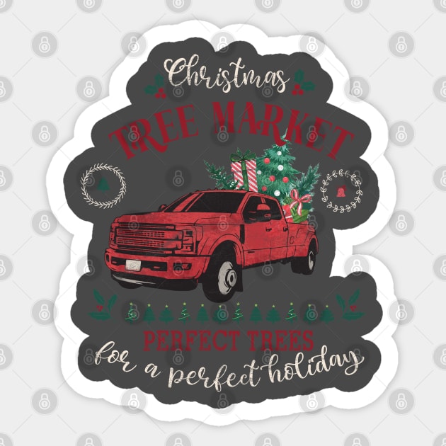 Christmas Tree Market Sticker by LifeTime Design